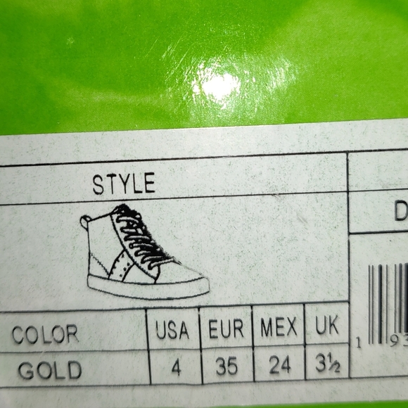 Sam Edelman shoes Dion aldi girls Color gold size 4 - Picture 7 of 8